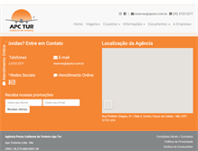 Tablet Screenshot of apctur.com.br